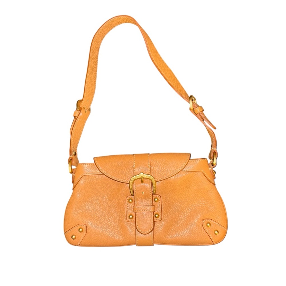Dooney & Bourke Tan Pebble Leather Small ShoulderBag Vintage